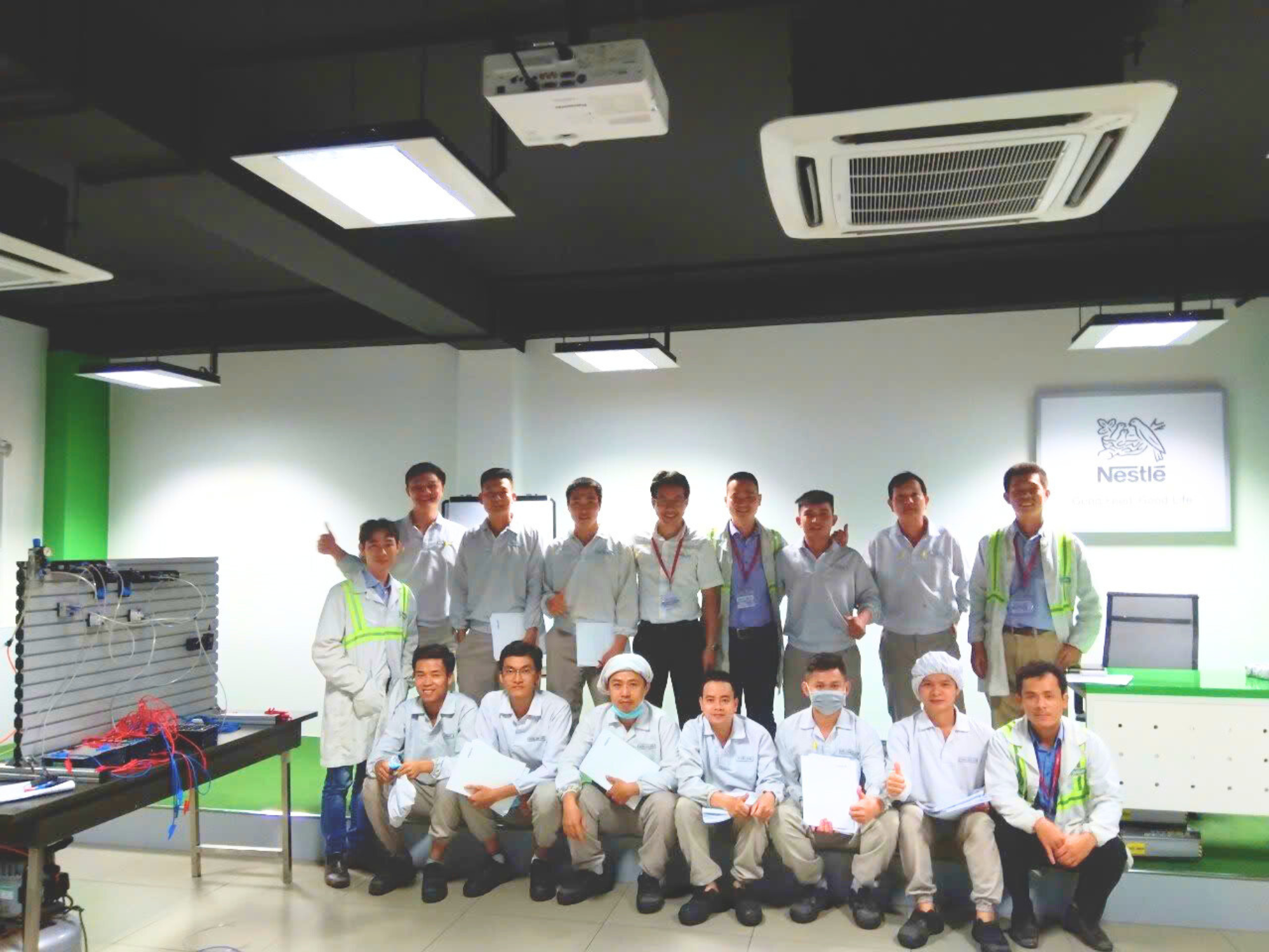 Lớp đào tạo khí nén cho công ty Nestle